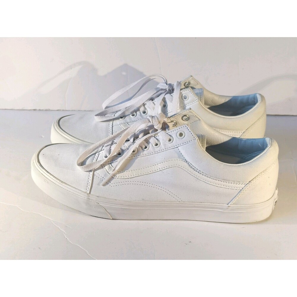 Vans Unisex Adult Old Skool Shoes Classic Tumble True White Men's Size 14